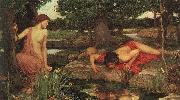 John William Waterhouse Echo and Narcissus. oil painting artist